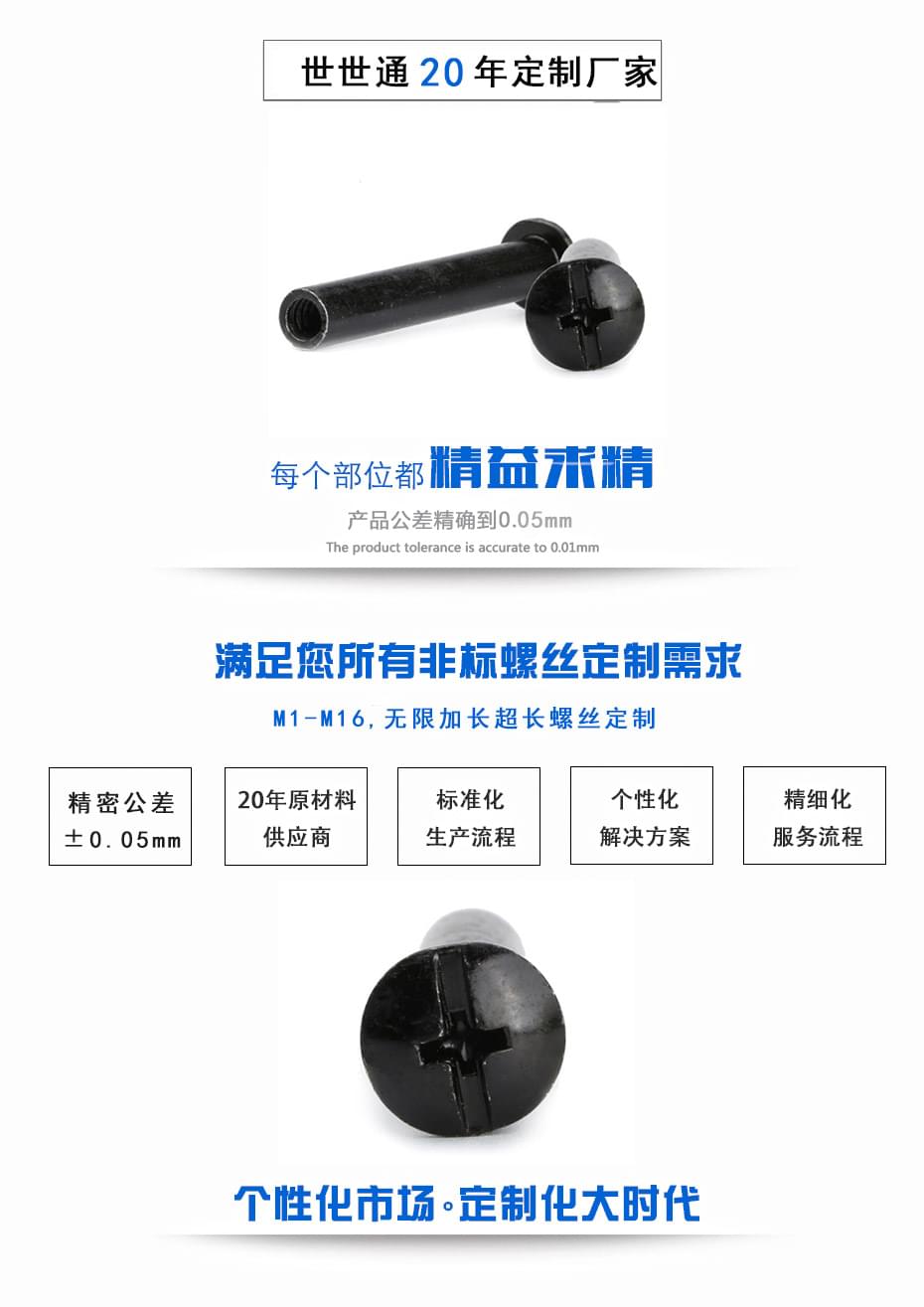 十字盤頭內牙螺絲